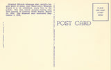 Linen Postcard Back - Corning,New York - The Crystal City