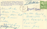 Linen postcard back. Educational Building - Capitol Hill,Albany,New York