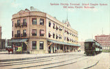 Vintage postcard front. Spokane Electric Terminal. Inland Empire System - Washington