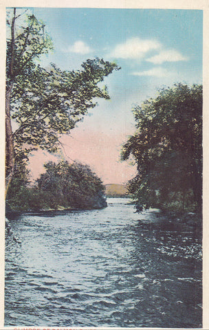 Glimpse of Salmon River,Looking East - Malone,New York 1918