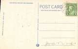 Vintage postcard back - Masonic Temple and Y.M.C.A. - Attleboro,Massachusetts