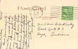 Vintage postcard back - Wheatland,The Home of President Buchanan - Lancaster,Pennsylvania