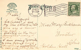 Vintage postcard back - Union School - Navarre,Ohio