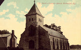 vintage postcard front St. Mark's Catholic Church - Richmond,Kentucky