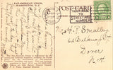 Linen postcard back - Pan-American Union - Washington,D.C.