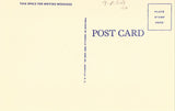 Linen postcard back - Carl Augustus Rudisill Library - Hickory,North Carolina