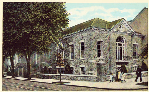 Vintage postcard front - New Public Library - Harrisburg,Pennsylvania