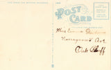 vintage postcard back - Post Office and New Bedford Hotel,Pleasant Street - New Bedford,Massachusetts