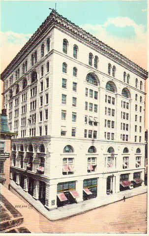 Vintage postcard front - State Mutual Building - Worcester,Massachusetts