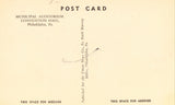 Vintage postcard back - Municipal Auditorium Convention Hall - Philadelphia,Pennsylvania