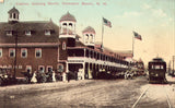 Front of vintage postcard - Casino,Looking North - Hampton Beach,New Hampshire