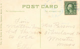 Back of vintage postcard - Casino,Looking North - Hampton Beach,New Hampshire