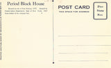 Vintage postcard back - Fort Neilson Blockhouse - Saratoga Battlefield 