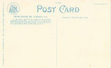 Vintage postcard back Music Room - Mt. Vernon - Virginia