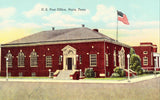 Linen postcard U.S. Post Office - Paris,Tennessee