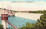 Linen postcard Dix River Hydro-Electric Dam - Kentucky