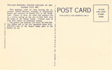 Linen postcard back Atkins Museum of Fine Art - Kansas City,Missouri