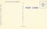 Linen postcard back Masonic Home - St. Petersburg,Florida