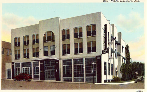Vintage postcard Hotel Noble - Jonesboro,Arkansas