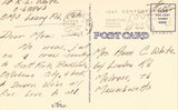 Linen postcard back Grand Lobby,New Hotel Jefferson - St. Louis,Missouri