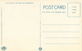 Vintage postcard back El Patio Grill,Benjamin Franklin Hotel - Philadelphia,Pennsylvania