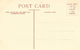 Vintage postcard back Rustic Bridge,Washington Park - Chicago,Illinois