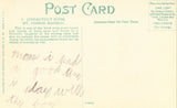 Vintage postcard back Connecticut Room,Mt. Vernon Mansion - Virginia