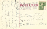 Vintage postcard back Carnegie Library - Iowa City,Iowa