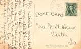 Antique postcard back Maplewood Hotel - Green Lake,Wisconsin