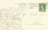 Vintage postcard back Bradley Polytechnic Institute - Peoria,Illinois