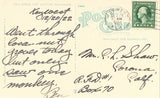 Vintage postcard back Louise Maloney Hospital - Key West,Florida