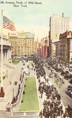 Vintage postcard Fifth Avenue,North of 40th Street - New York City