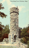 Vintage Massachusetts postcard Norumbega Tower - Waltham,Massachusetts