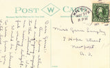 Vintage Massachusetts postcard back Norumbega Tower - Waltham,Massachusetts