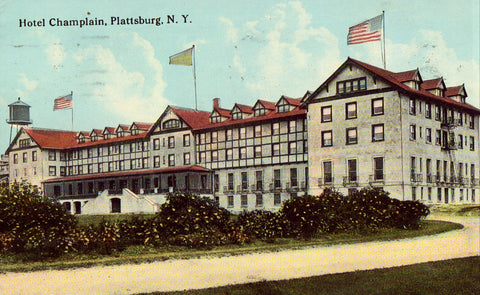 Vintage New York postcard Hotel Champlain - Plattsburg,New York