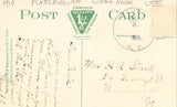 Vintage postcard back Custom House Square and Post office - Plattsburg,New York