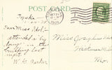 Vintage postcard back Governors Mansion - Topeka,Kansas