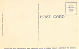 Linen postcard back Palm Lined Highway - Lower Rio Grande Valley of Texas