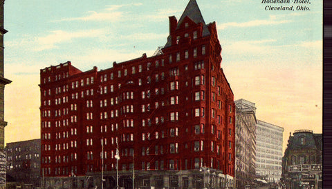 Vintage postcard front Hollenden Hotel - Cleveland,Ohio