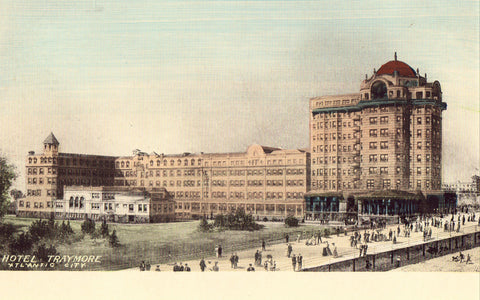 Old postcard Hotel Traymore - Atlantic City,New Jersey