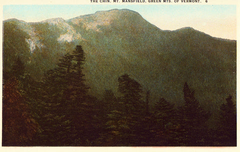 Old postcard The Chin,Mt. Mansfield - Green Mts. of Vermont