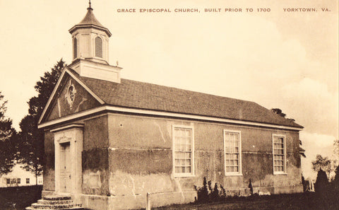 Old postcard Grace Episcopal Church - Yorktown,Virginia