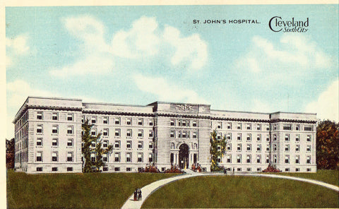 Vintage postcard - St. John's Hospital - Cleveland,Ohio 