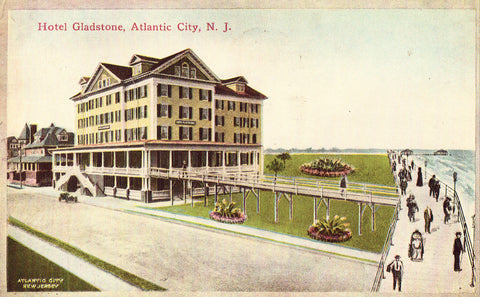 Vintage postcard - Hotel Gladstone - Atlantic City,New Jersey