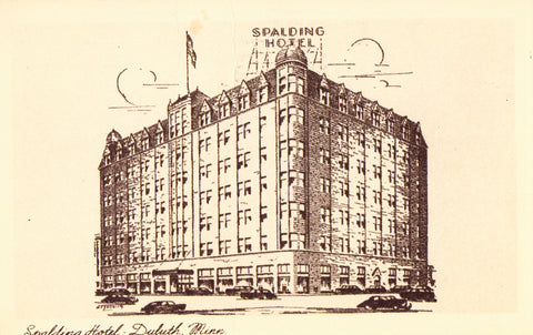 Vintage postcard - Spalding Hotel - Duluth,Minnesota