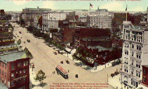 Vintage postcard - The Ardmore,13th Street near Pennsylvania Ave. - Washington,D.C.