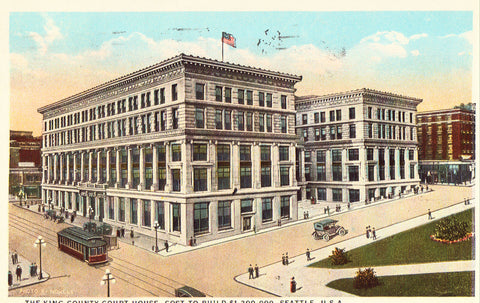 Vintage postcard The King County Court House - Seattle,Washington