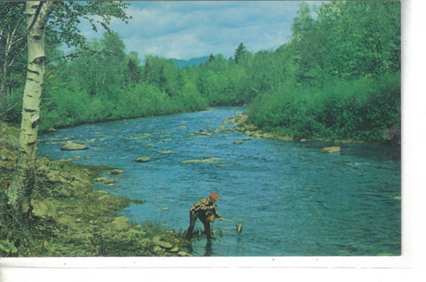 Fishing The Carrabasset River - Maine - Cakcollectibles