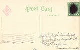 Vintage postcard back Scene on Second Street - Elkhart,Indiana
