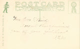Vintage postcard back Unitarian Church - Belfast,Maine